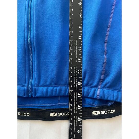 MENS SUGOI CYCLING BLUE GRAY LONG SLEEVE FULL ZIP KNIT BIKING JACKET SIZE XL - Picture 11 of 11